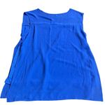 DKNYC Royal Blue Sleeveless High Neck Tunic Top Women's Size Small Photo 0