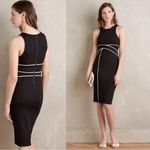 Anthropologie  Maeve Cavatina Sheath Cocktail Party Midi Dress Black Size 2 XS Photo 1