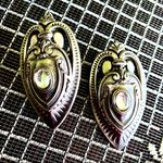 Costume Silver Victorian Vintage Costume Earrings Photo 10