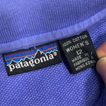 Patagonia Vintage ‎ Long Sleeve Polo Shirt Royal Blue Womens 12 Photo 4