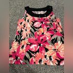 Laura Ashley Sleeveless Beaded Accent Floral Stretch tank top M Photo 0