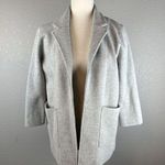 J.Crew Womens Sophie Open Front Sweater Blazer Size XS Gray Heather Cotton Wool Photo 0