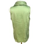 The Limited  Satin Green Blouse Women’s Size S Top Sleeveless Statement Ruffle Photo 4