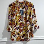 Modcloth jacket kimono open duster NEW floral bold print medium mod cloth Photo 1