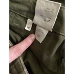 Reformation  Utility Pants Army Green Cargo Style Distressed Hem Size 26 Photo 5