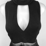Gianni Bini  Black Sleeveless Cut Out Open Back Chocker Pencil Mini Dress Size M Photo 2