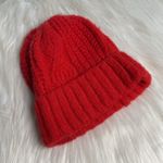 Aerie  Red Knit Beanie Photo 2
