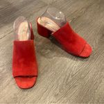 Vince Camuto  Sentera Red Velvet Sandal Heels Women’s Size 11 Photo 3