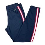 Hollister taper tricot track pants blue with red white stripes size Small Photo 2