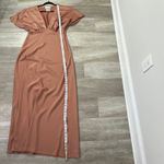 BHLDN  Leila Deep-V Flutter Sleeve Satin Charmeuse Gown Dress Size 10 bridesmaid Photo 10
