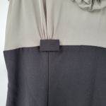 Saks 5th Avenue Saks Fifth Avenue Womens Dress 6‎ Black Gray Green Ruffle Sleeveless Career Work Photo 3