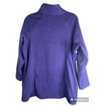 Avenue NWT  Purple Collared Quarter Zip Pullover Pockets Fleece Size 14/16 Photo 4