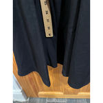 Misook Women’s  V Neck Classic Workwear Black Crepe Pointelle Midi Dress Small Photo 6