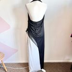 Vintage Y2K Gown Dress, Prom, Assymetrical, Fairy‎ Grunge, Large, Rhinestone Black Photo 2