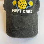 Pickleball Hair Don't Care Hat Cap Washed Black Adjustable Novelty Mom Active Photo 2
