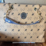 Beverly Hills Polo Club  Beige Patterned Shoulder Bag Photo 0