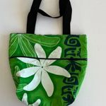 Hawaiian Print Canvas Tote Purple Plumeria‎ Purple Photo 8