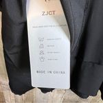 ZJCT Black Baby Doll Dress with Layers & Puff Sleeves Wear On or Off Shoulders Size XL Photo 12