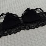 Aerie  Black Lace Bralette Wireless Sz M Medium Removable Lining Photo 4
