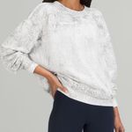 Lululemon Athletica Perfectly Oversized Crew White and Black Sweater Photo 0