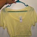 PacSun  Basics Yellow Crop Top Photo 0