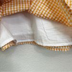 Urban Outfitters  Yellow White Gingham Puff Sleeves Mini Dress, Size SP Photo 4