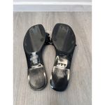 Nicole Miller New York Black Studded Jelly Flat Sandals Size 10 Photo 3