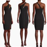 Liv Foster Asymmetric Twill Minidress black sz 2 LBD Photo 1