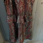 Monteau  Sparkle Printed Sleeveless Peplum Dress | Women’s Size XL Photo 12