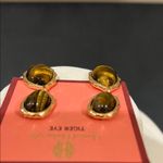 House of Harlow 1960 | Tiger Eye Drop Earrings Gold Photo 3