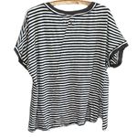 We The Free  Women’s Take Me Striped T-Shirt Size Small in Navy Photo 6