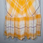 Anthropologie Holding Horses Yellow Plaid Clementine Maxi Dress Medium Photo 3