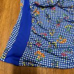 Lands' End  Womens Blue Floral Gingham Strapless Tankini Swim Top Size 2 NEW Photo 2
