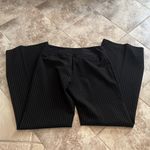 United Colors Of Benetton Wide Leg Pinstripe Pants Black White Stretch 40 / 10 Photo 1