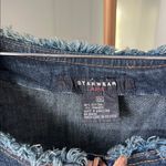 Vintage Prairie Boho Denim Long Sleeve Lace Up Blue Midi Dress Size 1X Photo 7