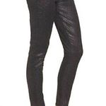 Paige  Verdugo Ankle Jeans Size 24 Night Violet Shimmer Coated Shimmer Holiday Photo 0