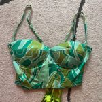 SheIn Retro Print Lace-Up Corset Top Photo 5