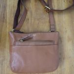 Fossil Small Brown Pebbled Leather Crossbody Purse Photo 1