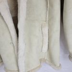 Denver Hayes Womens Winter Jacket Large Beige Green Faux Mock Neck Button Pocket Photo 3