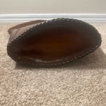 Vintage Hand Tooled Leather Purse Shoulder Strap Bucket Name Shirley Turn Lock Brown Photo 6