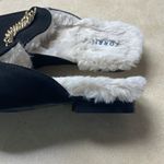 Torrid  Black & Good Chain Fur Lined Suede Mules | Size 7 Wide Width NWOT Photo 6