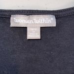 Woman Within BLACK 3/4 SLEEVE MIDI DRESS SIZE 14/16 Photo 3