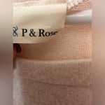 P&Rose Natalie long sleeve cream Aztec print long leeve pullover shirt Blue Size 2X Photo 2