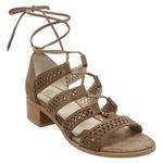 Soho  Cobbler Druzy Laser Cut Suede Gladiator Sandals Photo 0