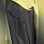 Catherines New women’s plus size navy silver sparkly jacket cardigan 24W Photo 3