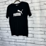 Puma Classic Logo T-Shirt Women’s XS Black White Cotton Crew Neck Athletic Tee Photo 7