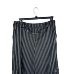 Hot Topic 2X Black White Pinstripe Cargo Pants Wide Leg Gothic Emo Y2K 90s Photo 3