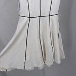 Alice + Olivia  Sleeveless Dress Mini White w Black Piping Size 0 Mint "Employed" Photo 1