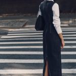 ZARA Dark Blue Denim Z1975 Jean Midi Maxi Sleeveless Trendy Dress Photo 1