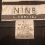 Nine & Co. Blue Midi Skirt Size 12 Zipper In Back Photo 4